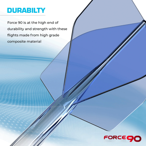Mission Force 90 Moulded Flight & Shaft System Blau/Transparent - Standard No6